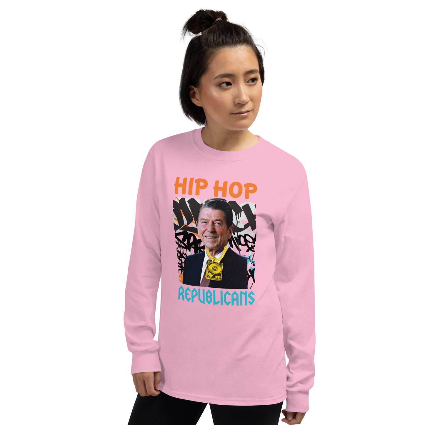 Ronald Reagan Hip-Hop Republicans Long Sleeve Shirt