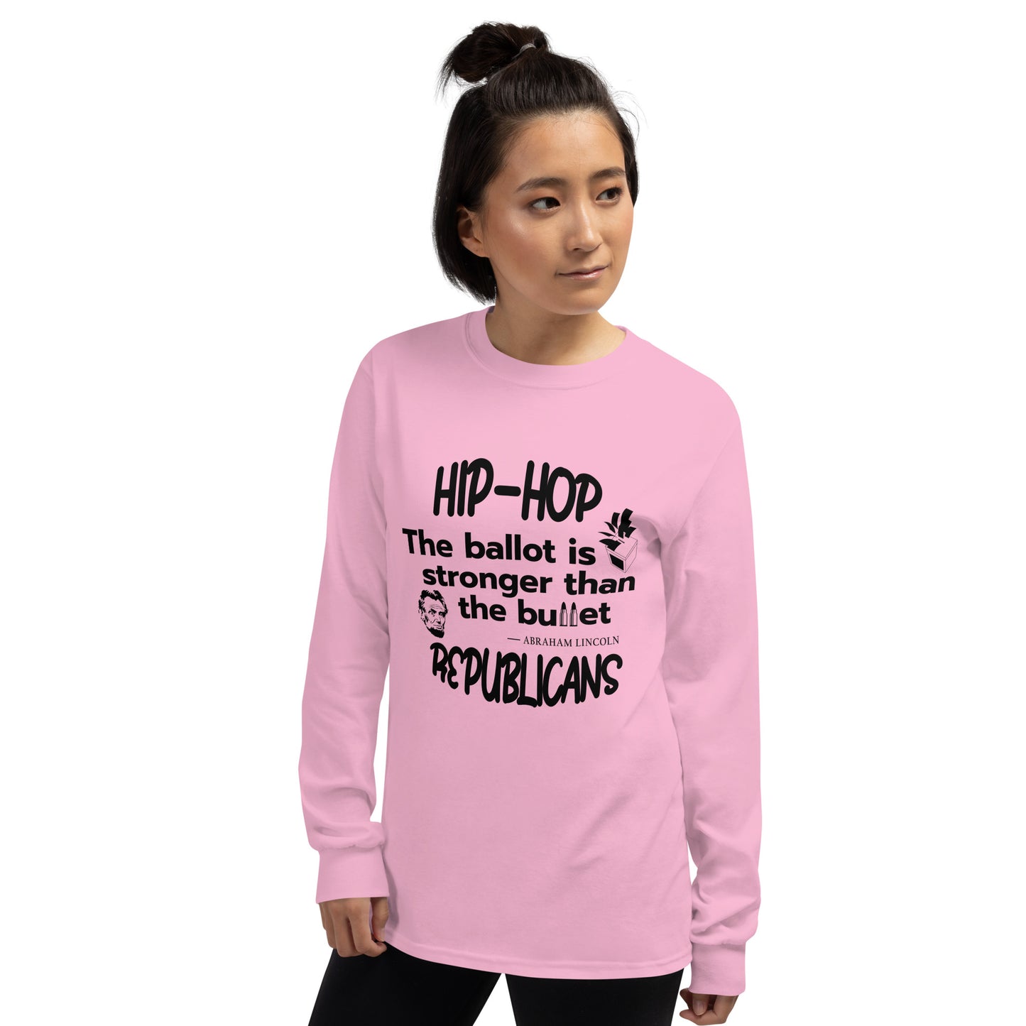 Abraham Lincoln Hip-Hop Republicans Long Sleeve Shirt