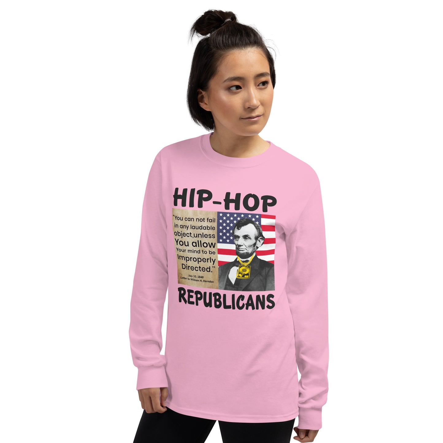 Abraham Lincoln Hip-Hop Republicans Long Sleeve Shirt