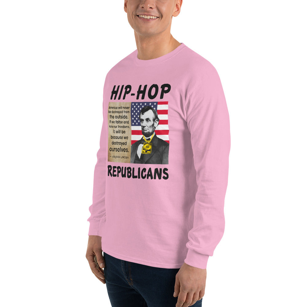 Abraham Lincoln Hip-Hop Republicans Long Sleeve Shirt