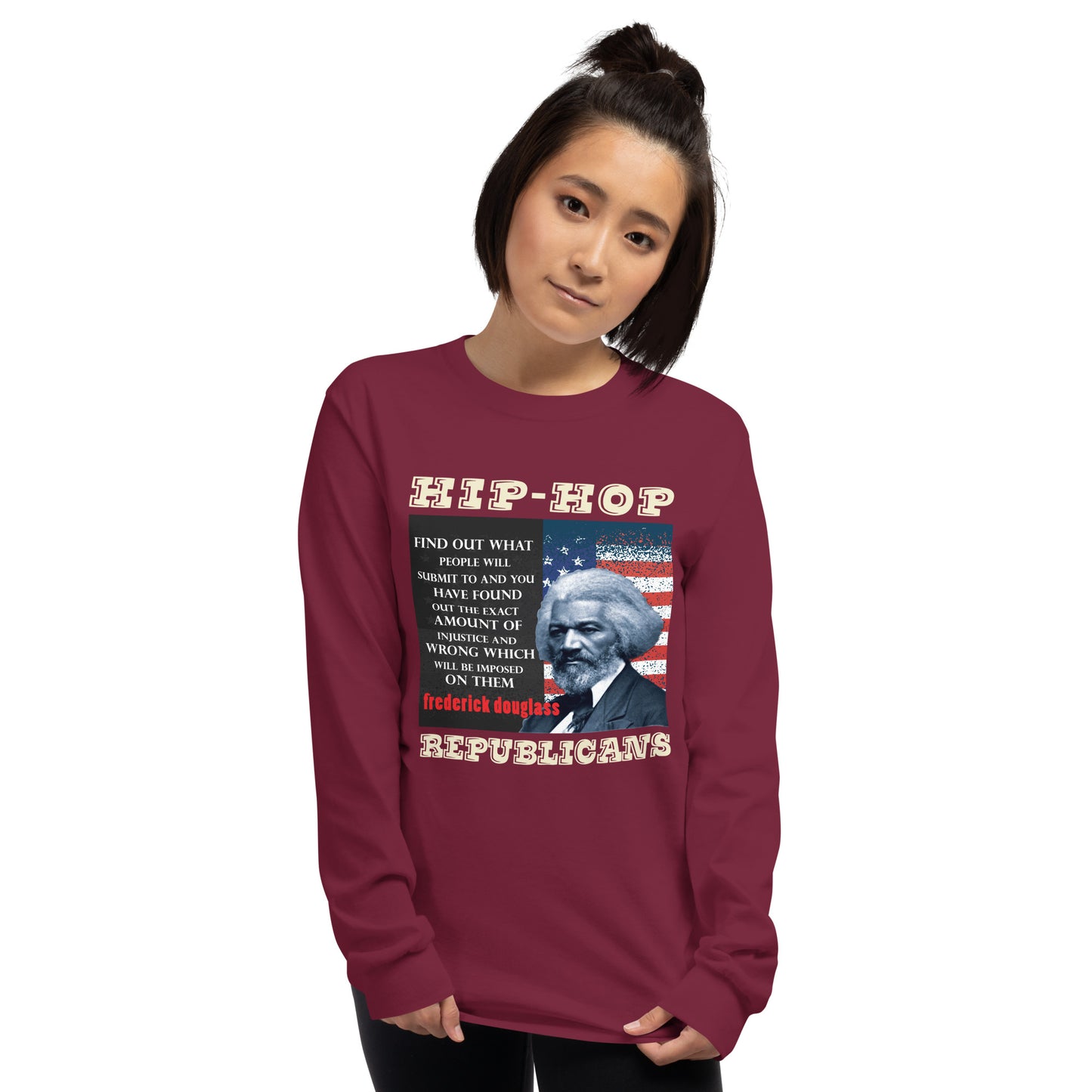 Frederick Douglass Hip-Hop Republicans Long Sleeve Shirt