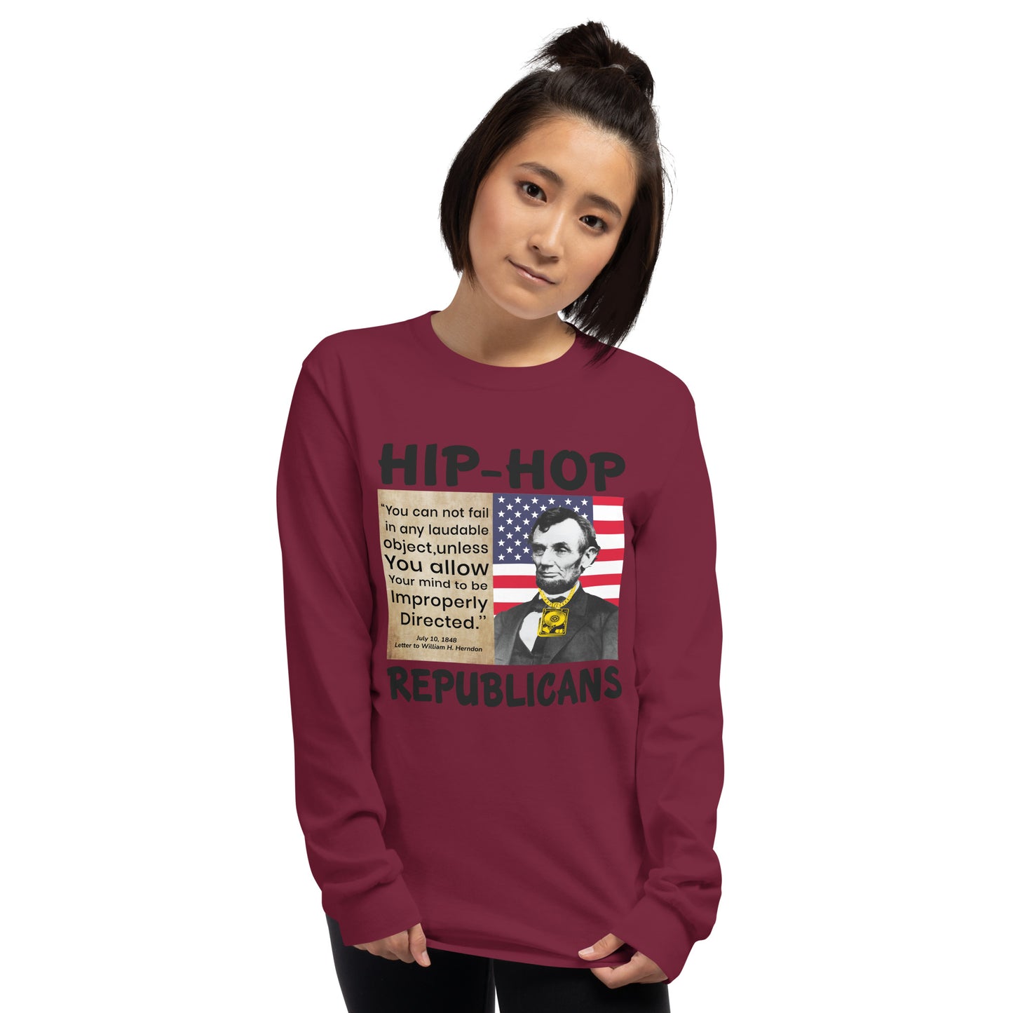 Abraham Lincoln Hip-Hop Republicans Long Sleeve Shirt