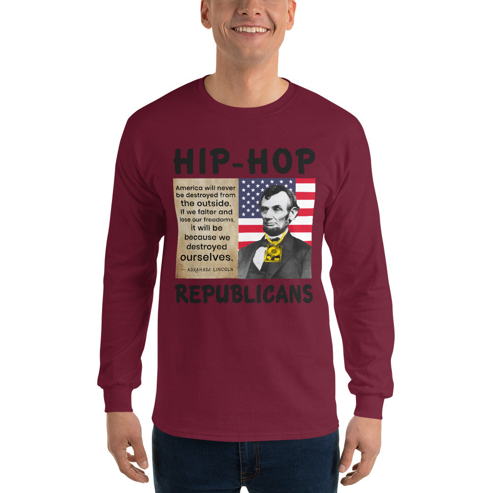 Abraham Lincoln Hip-Hop Republicans Long Sleeve Shirt