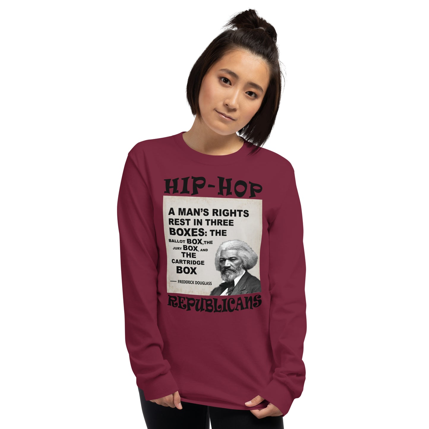 Frederick Douglass Hip-Hop Republicans Long Sleeve Shirt