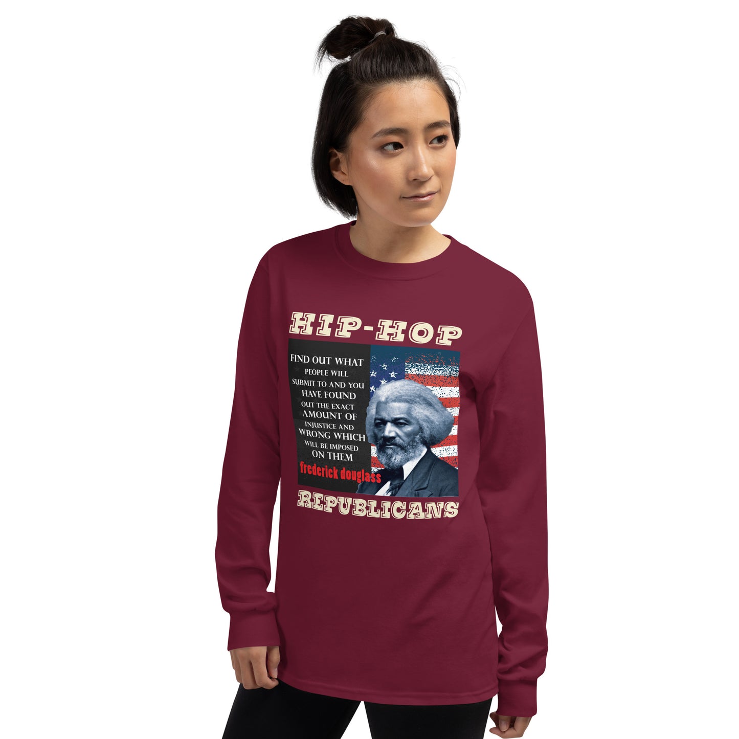 Frederick Douglass Hip-Hop Republicans Long Sleeve Shirt
