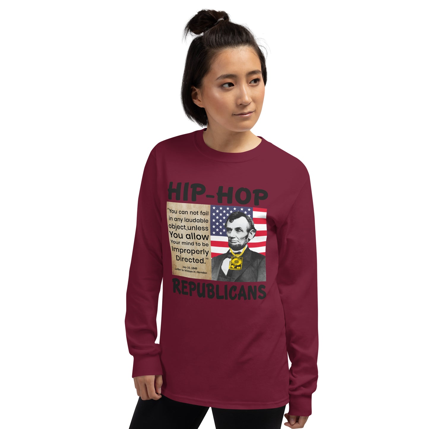 Abraham Lincoln Hip-Hop Republicans Long Sleeve Shirt