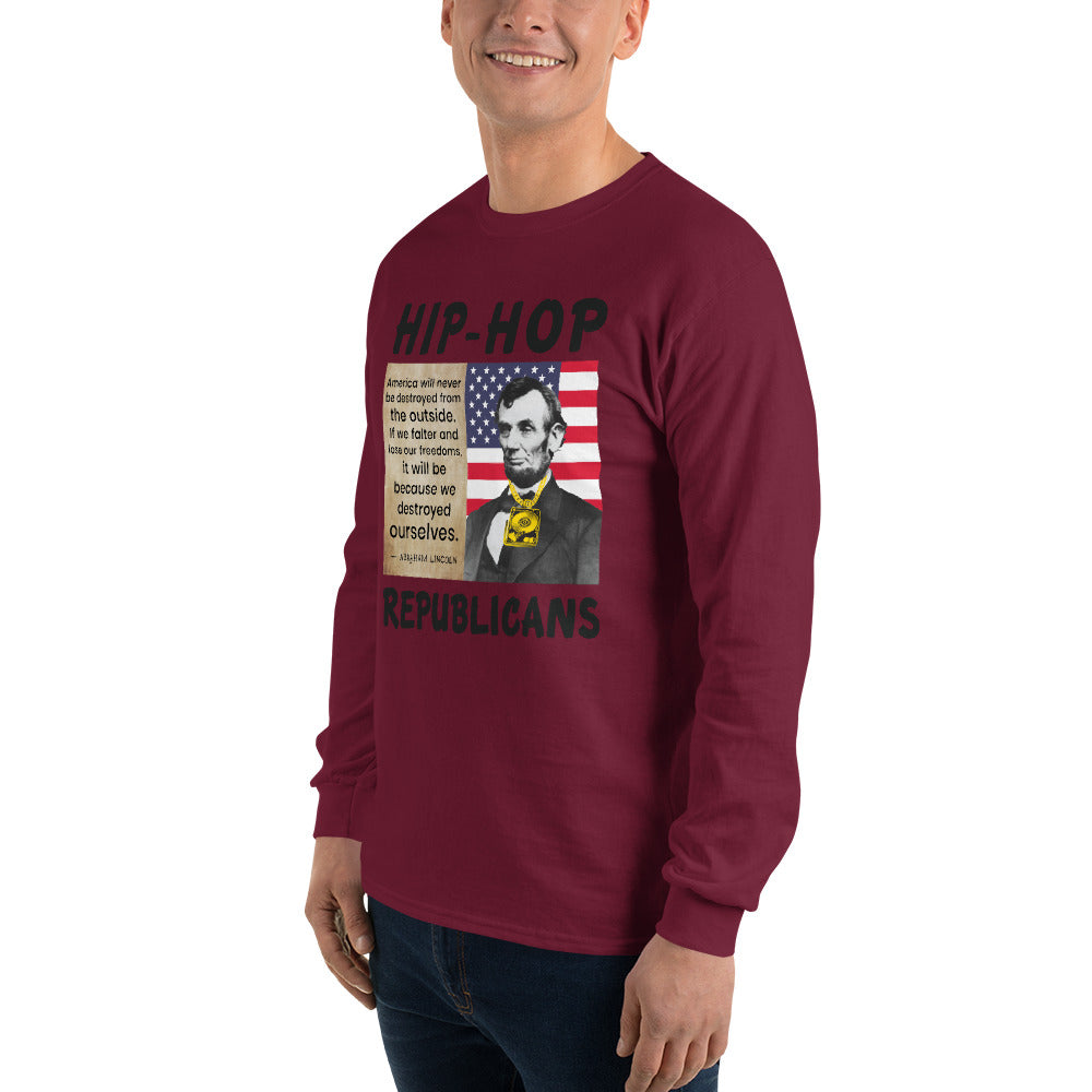 Abraham Lincoln Hip-Hop Republicans Long Sleeve Shirt