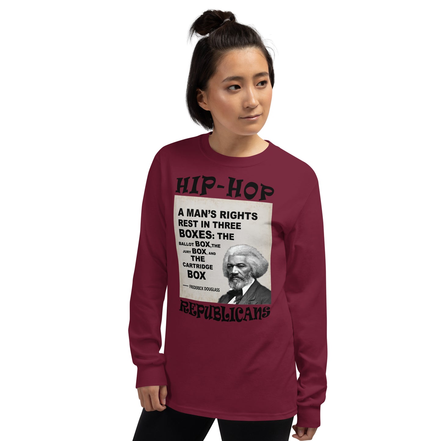 Frederick Douglass Hip-Hop Republicans Long Sleeve Shirt