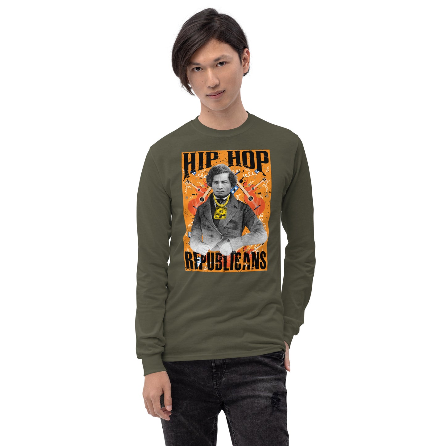 Frederick Douglass Hip-Hop Republicans Long Sleeve Shirt