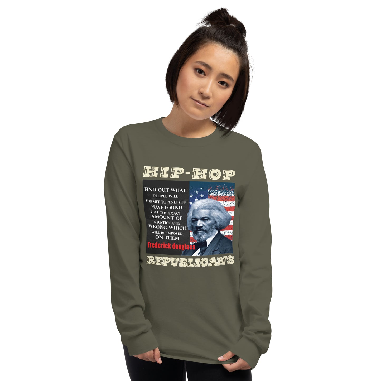 Frederick Douglass Hip-Hop Republicans Long Sleeve Shirt