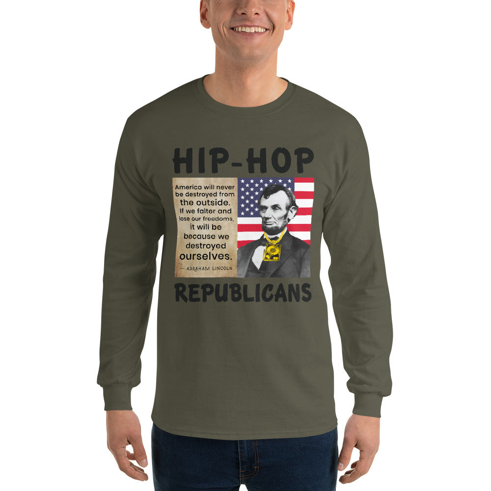 Abraham Lincoln Hip-Hop Republicans Long Sleeve Shirt
