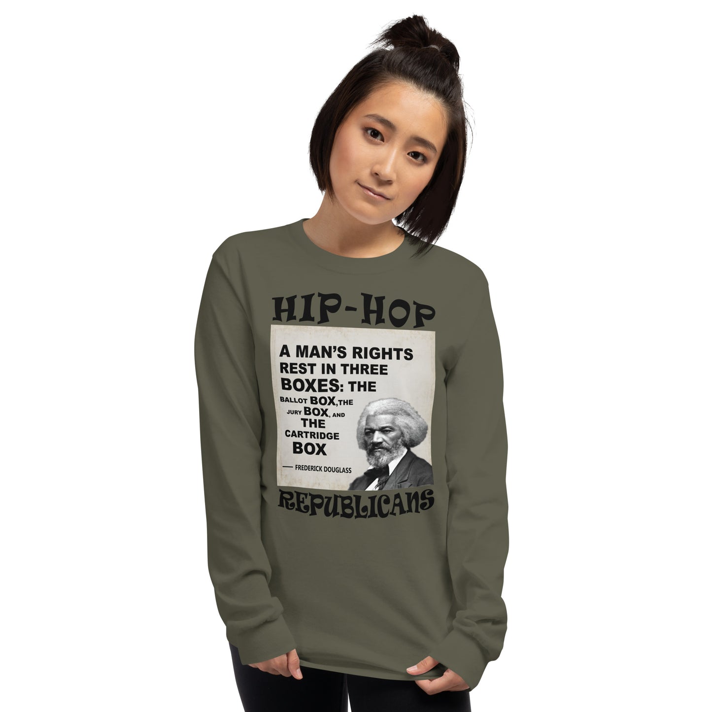 Frederick Douglass Hip-Hop Republicans Long Sleeve Shirt