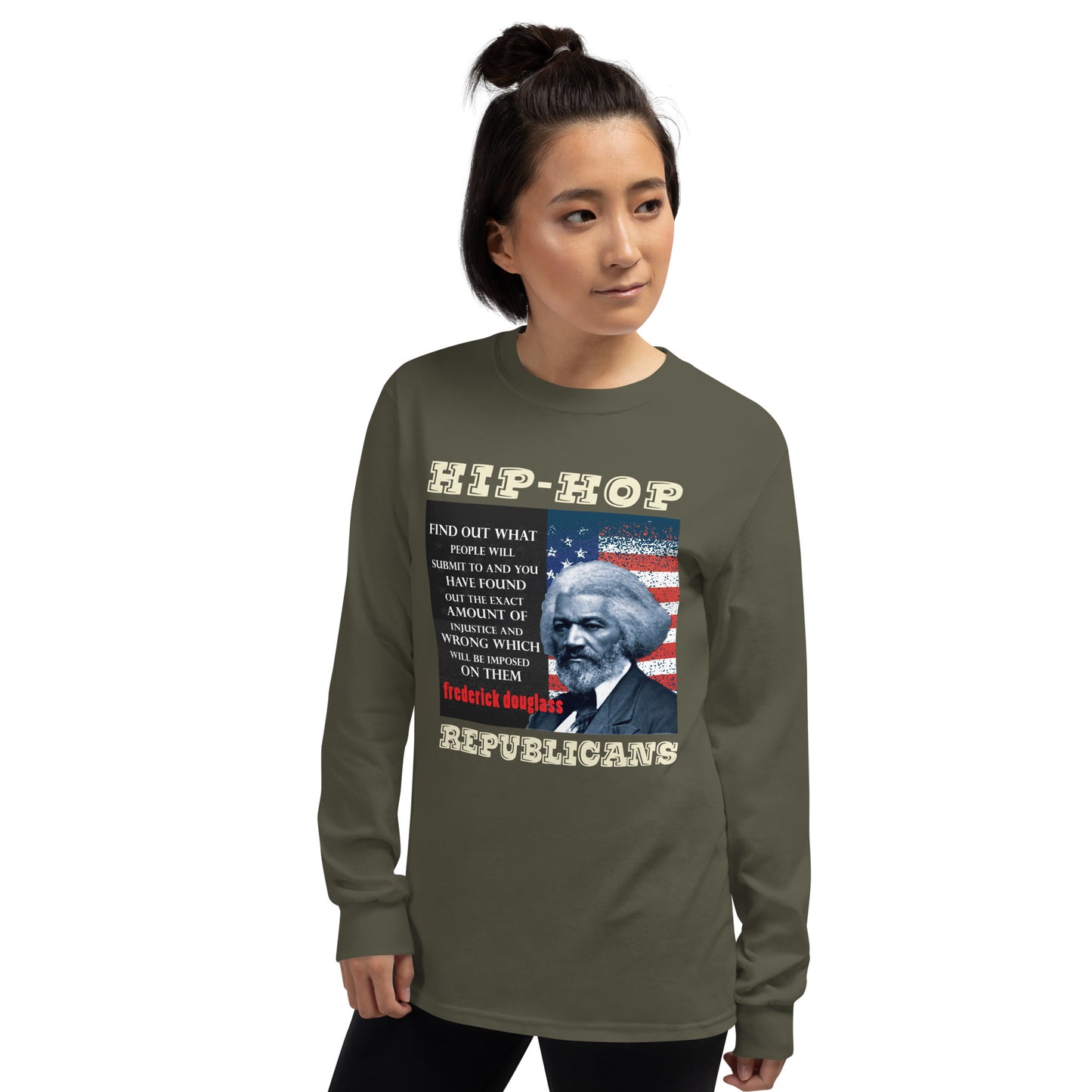 Frederick Douglass Hip-Hop Republicans Long Sleeve Shirt