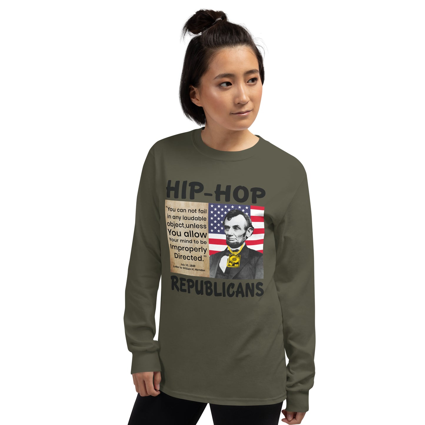 Abraham Lincoln Hip-Hop Republicans Long Sleeve Shirt