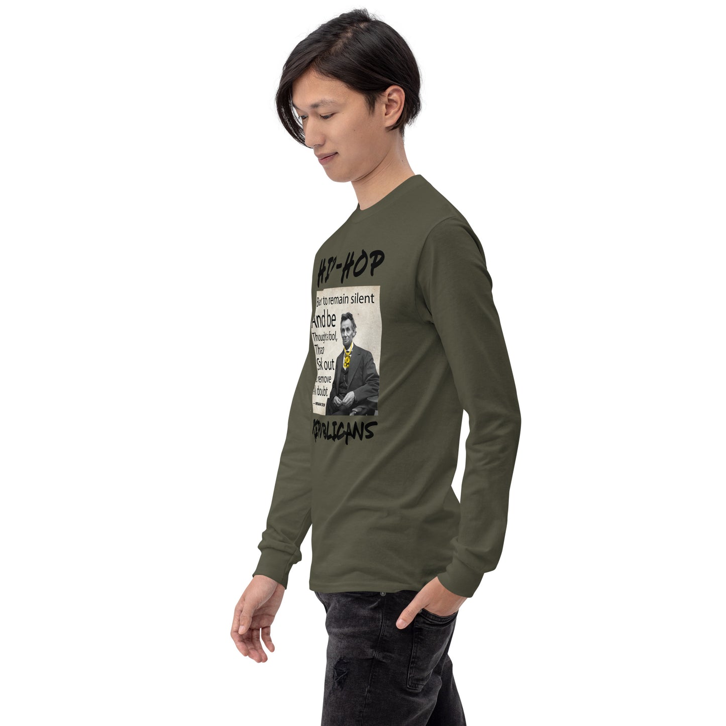 Abraham Lincoln Hip-Hop Republicans Long Sleeve Shirt