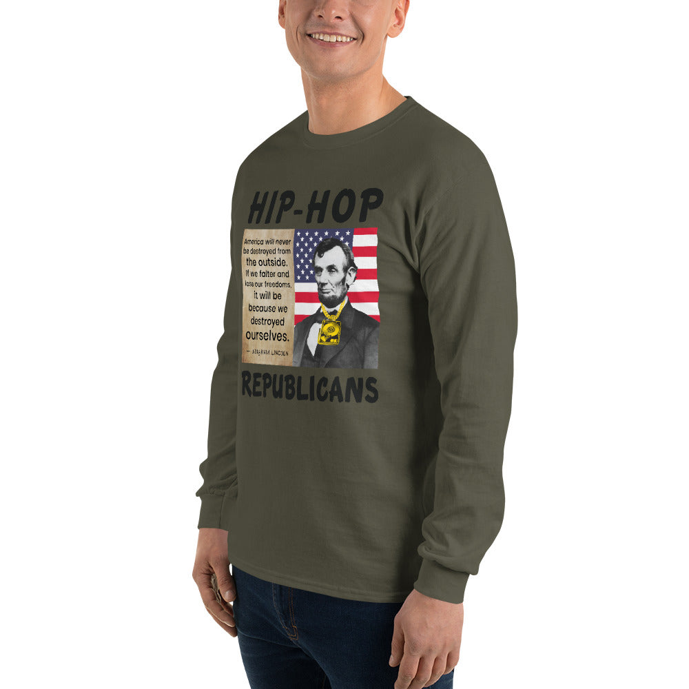 Abraham Lincoln Hip-Hop Republicans Long Sleeve Shirt