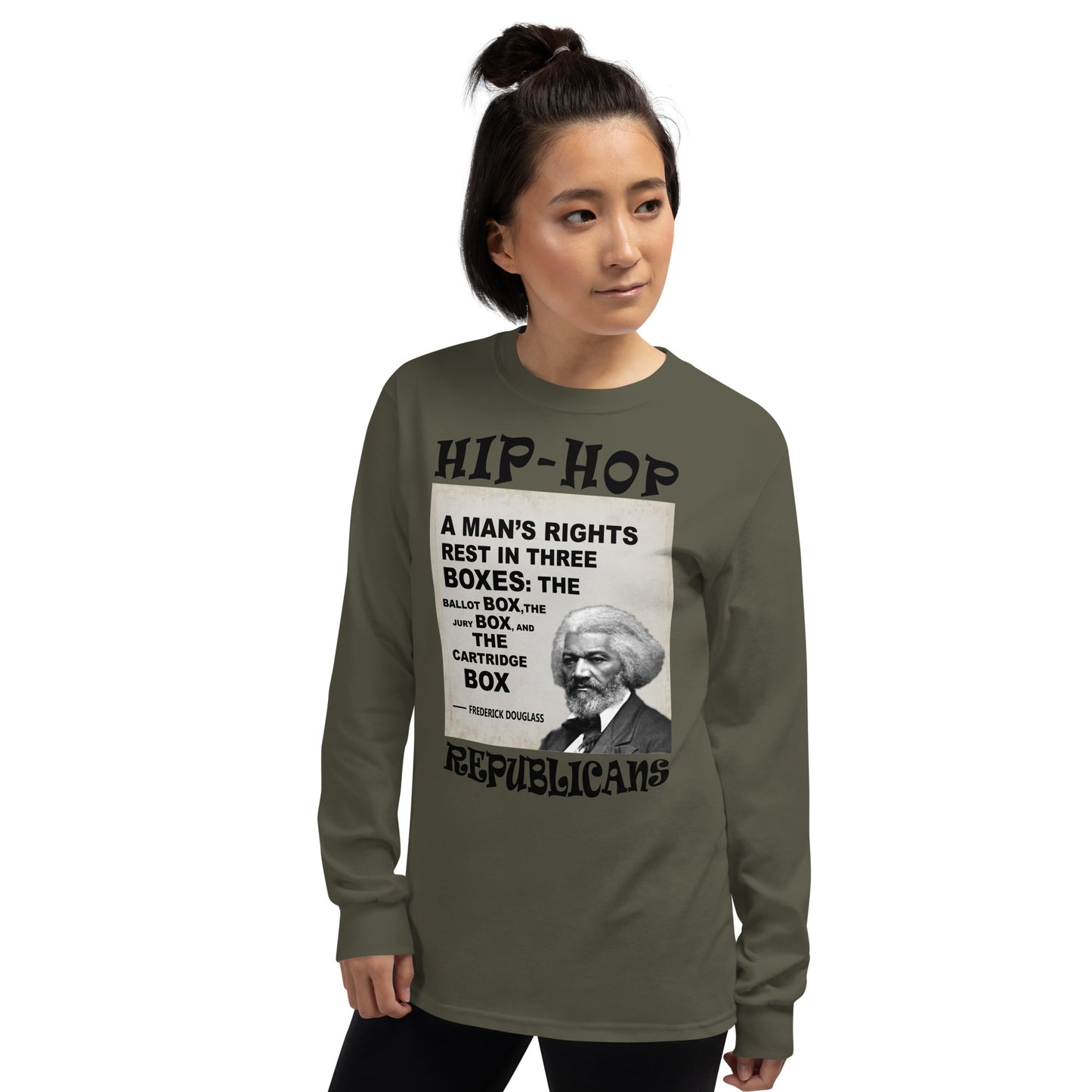 Frederick Douglass Hip-Hop Republicans Long Sleeve Shirt