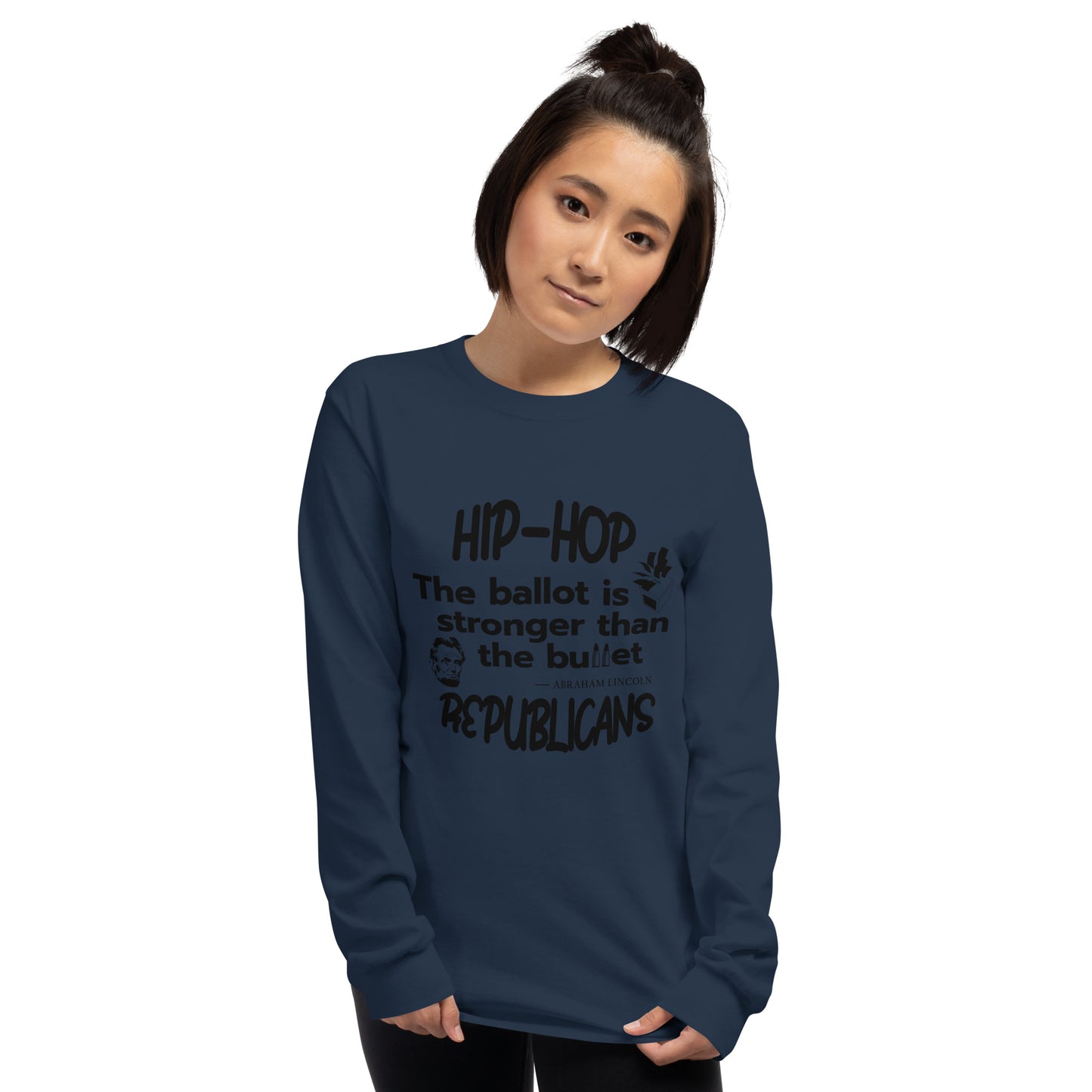 Abraham Lincoln Hip-Hop Republicans Long Sleeve Shirt