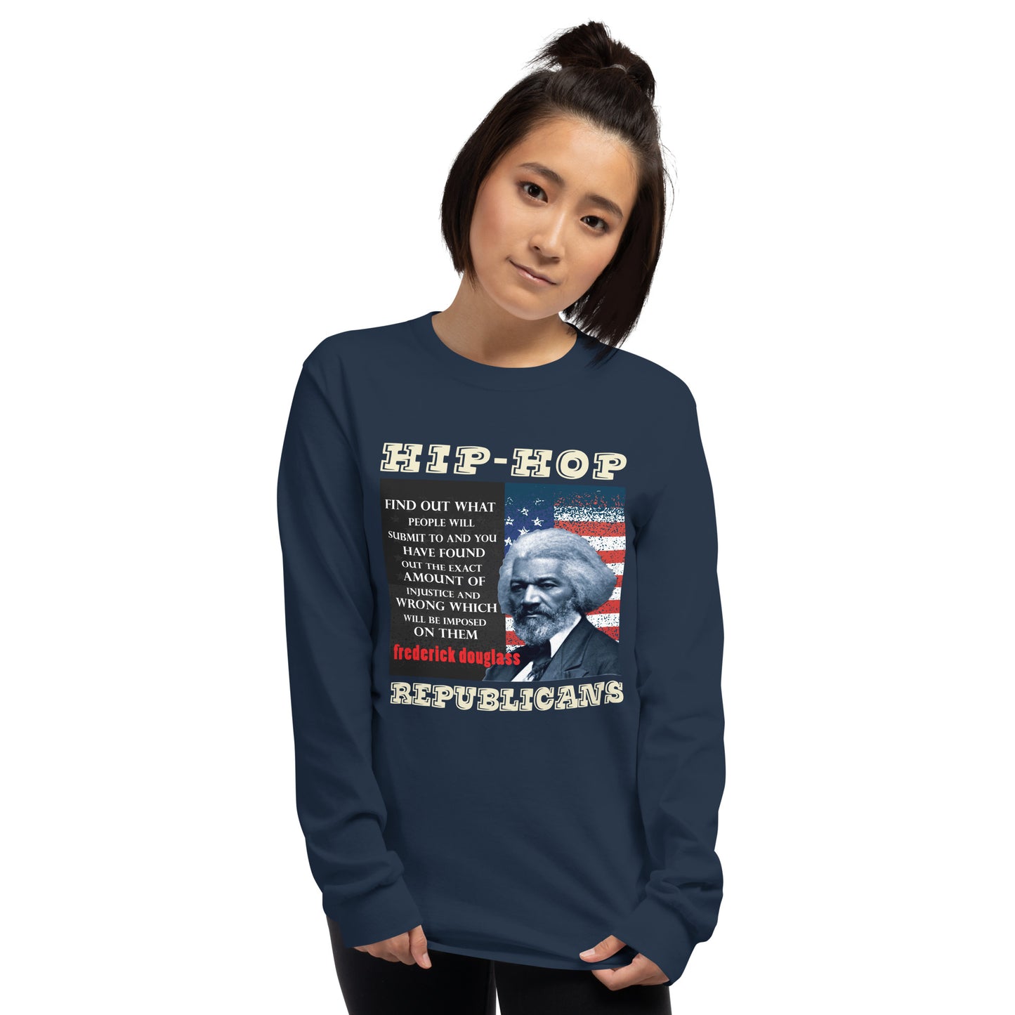 Frederick Douglass Hip-Hop Republicans Long Sleeve Shirt