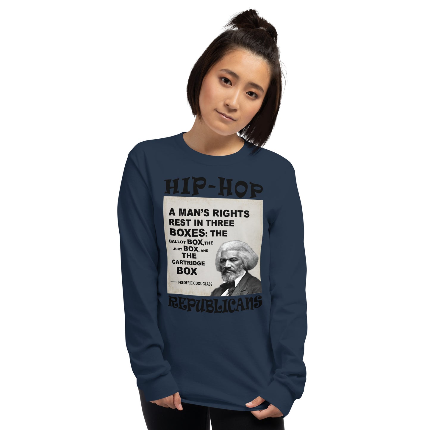 Frederick Douglass Hip-Hop Republicans Long Sleeve Shirt