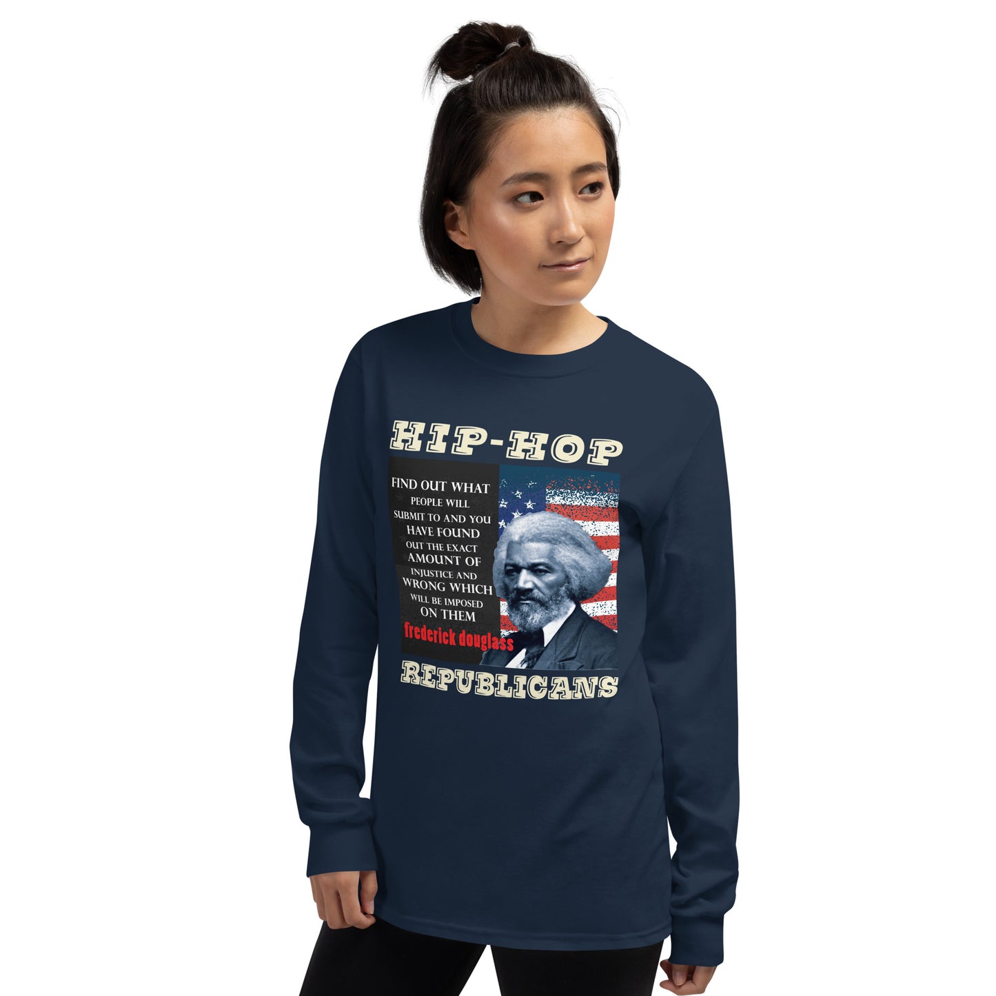 Frederick Douglass Hip-Hop Republicans Long Sleeve Shirt