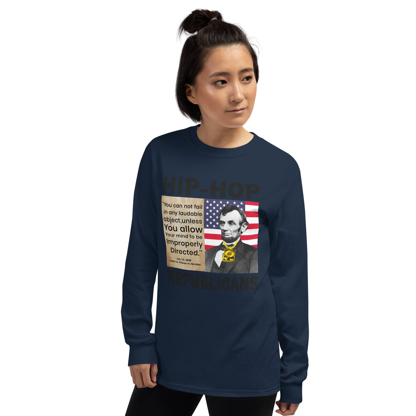 Abraham Lincoln Hip-Hop Republicans Long Sleeve Shirt