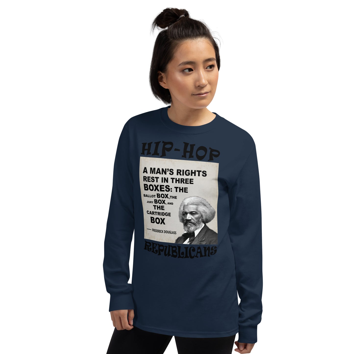 Frederick Douglass Hip-Hop Republicans Long Sleeve Shirt
