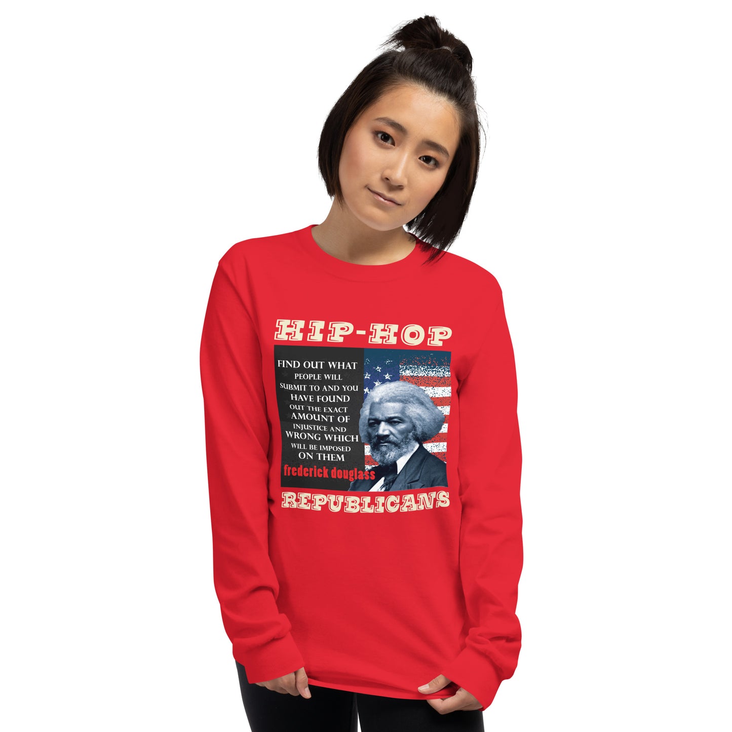 Frederick Douglass Hip-Hop Republicans Long Sleeve Shirt