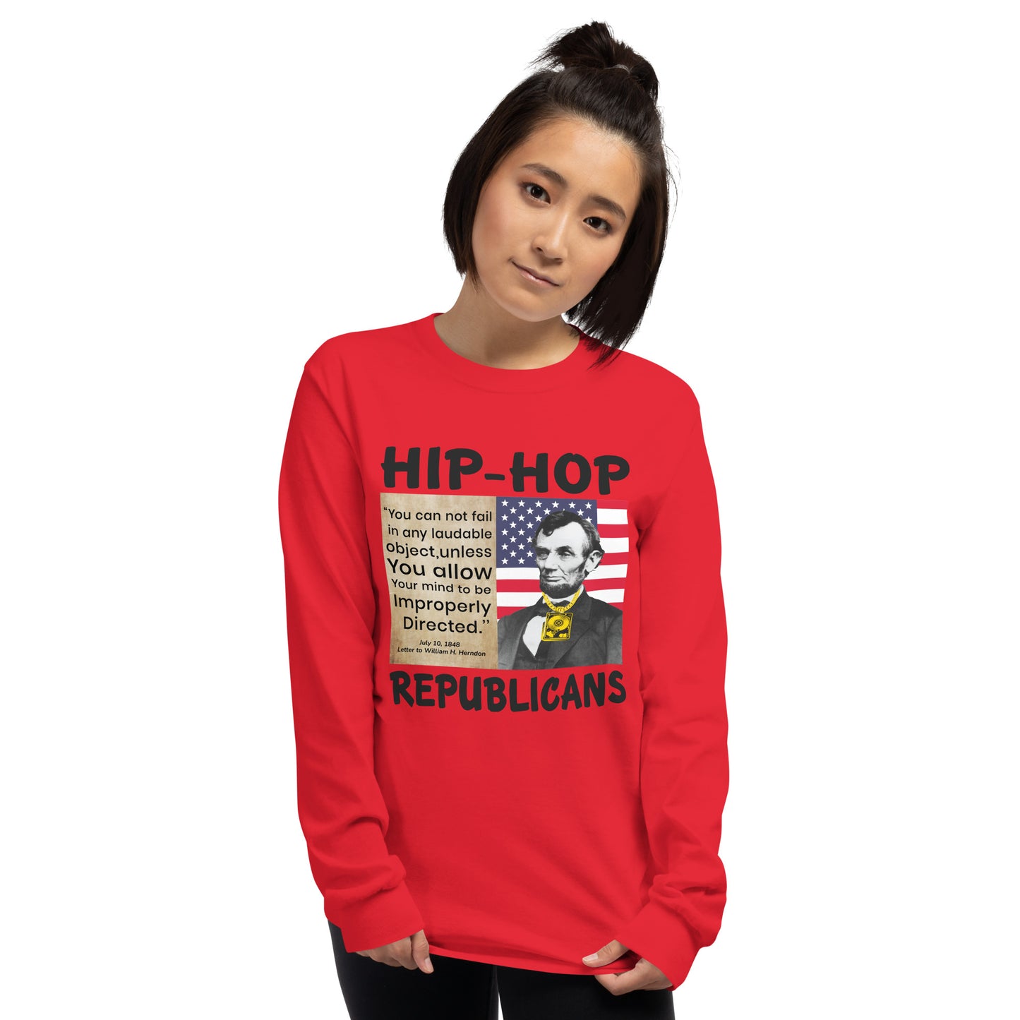 Abraham Lincoln Hip-Hop Republicans Long Sleeve Shirt