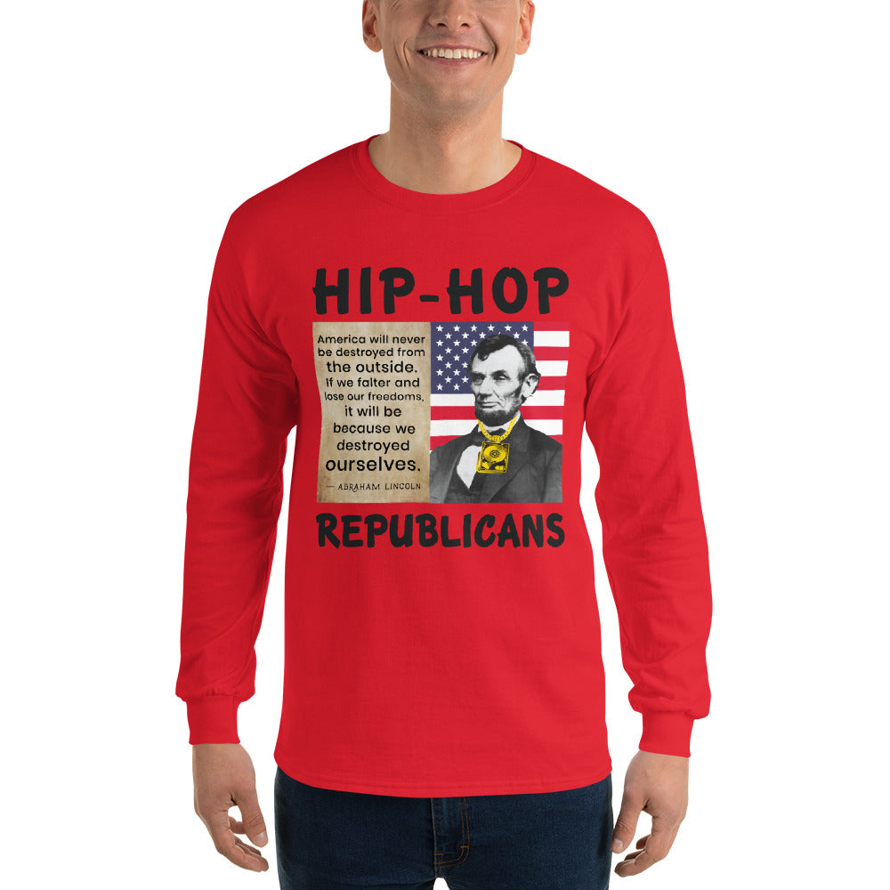 Abraham Lincoln Hip-Hop Republicans Long Sleeve Shirt