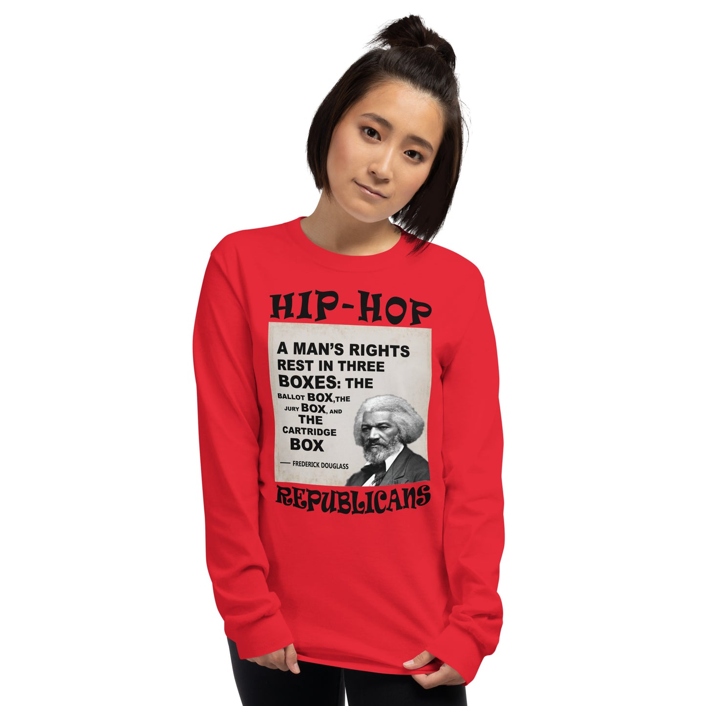 Frederick Douglass Hip-Hop Republicans Long Sleeve Shirt