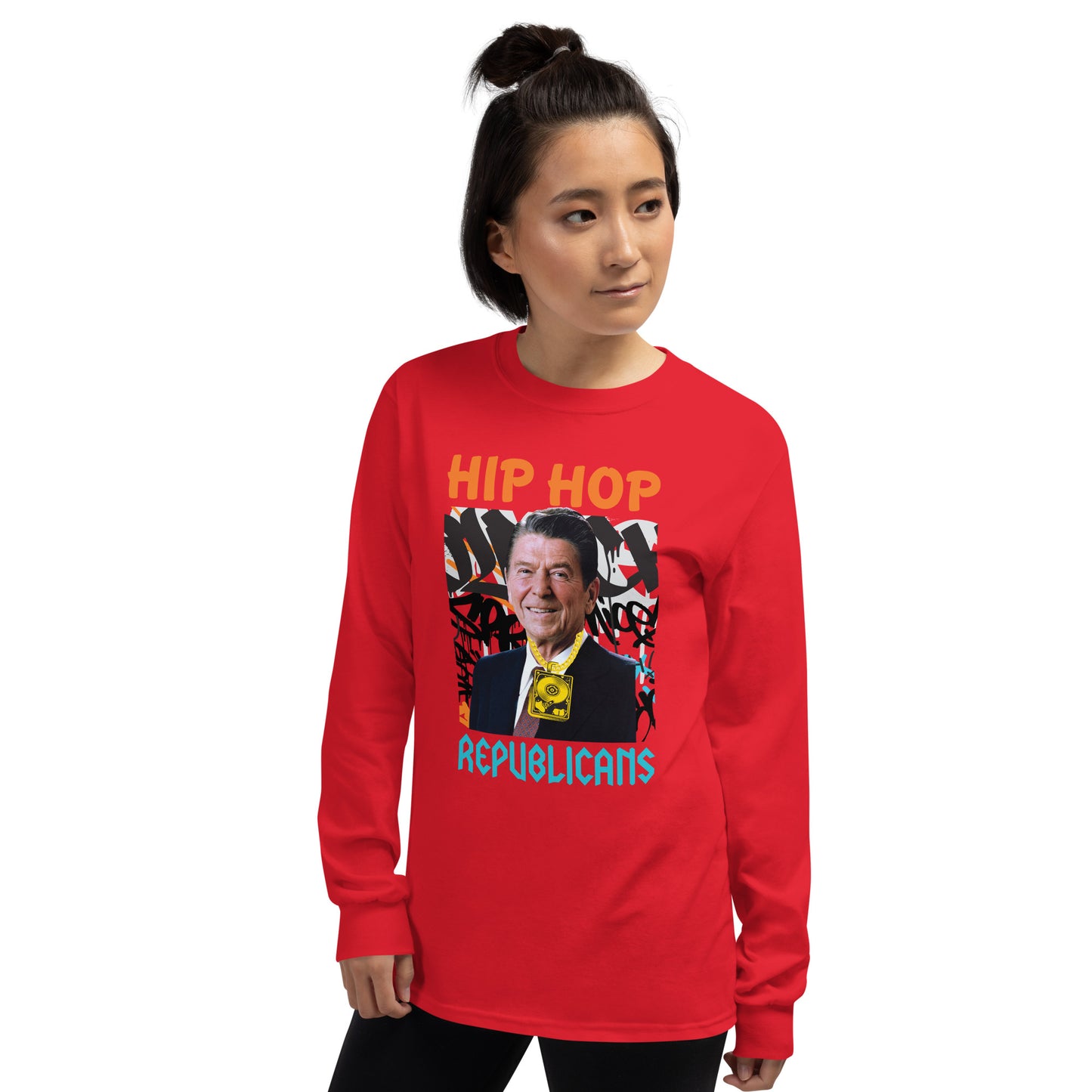 Ronald Reagan Hip-Hop Republicans Long Sleeve Shirt