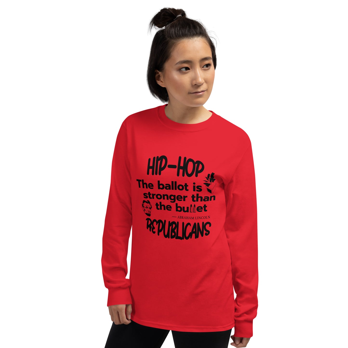 Abraham Lincoln Hip-Hop Republicans Long Sleeve Shirt