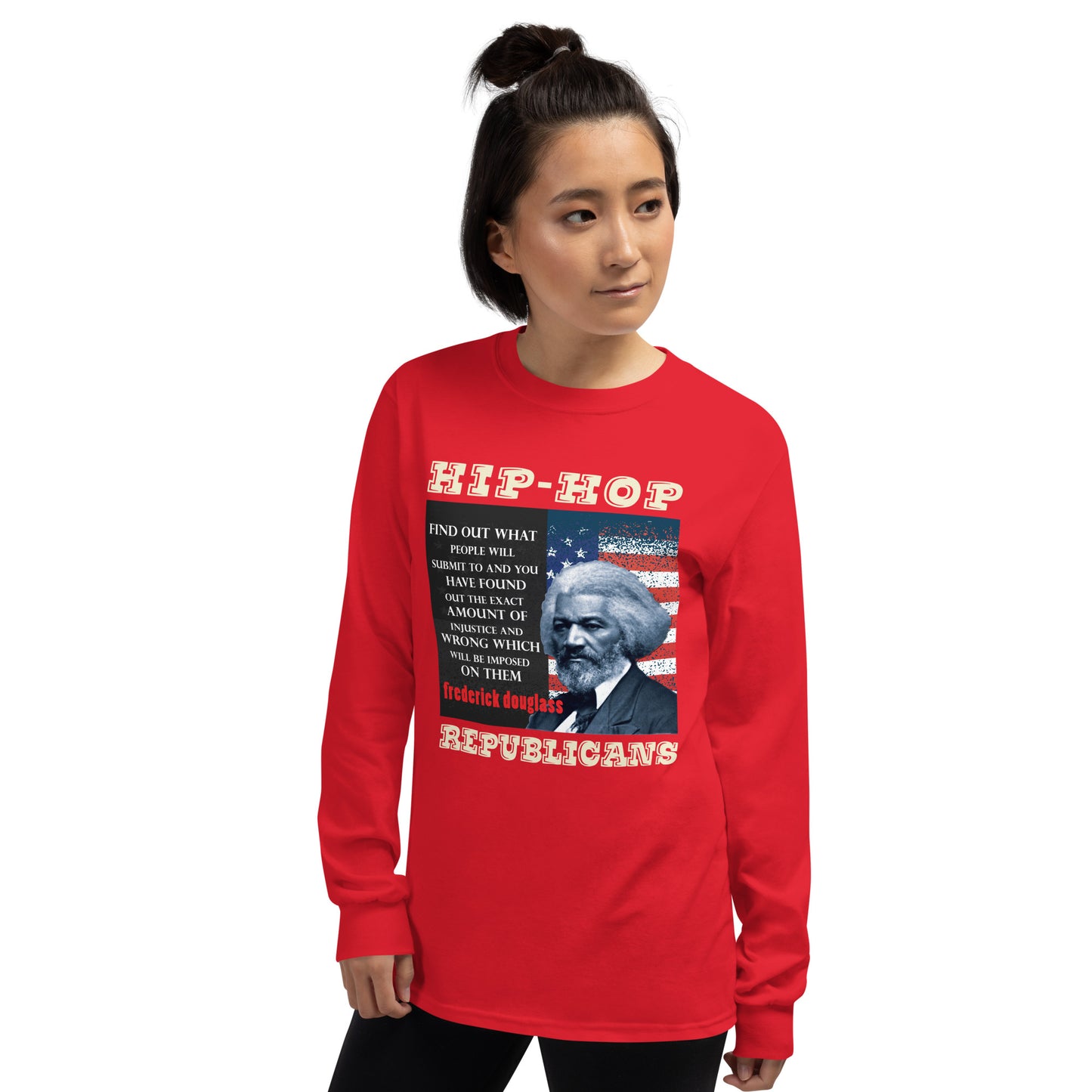 Frederick Douglass Hip-Hop Republicans Long Sleeve Shirt