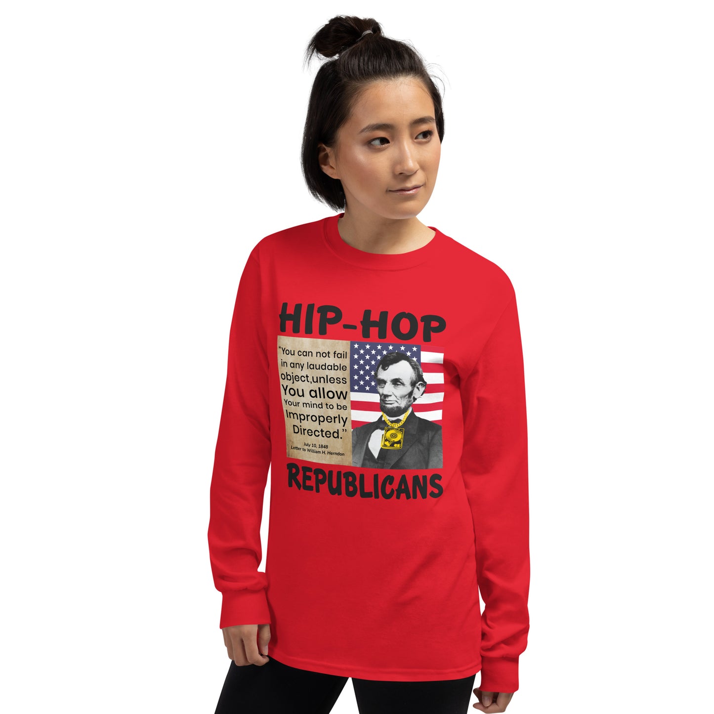 Abraham Lincoln Hip-Hop Republicans Long Sleeve Shirt