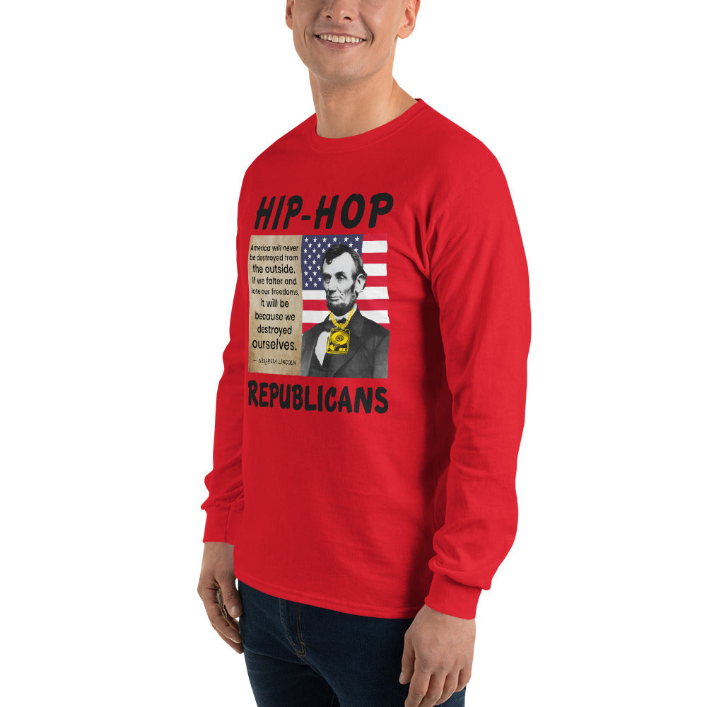 Abraham Lincoln Hip-Hop Republicans Long Sleeve Shirt