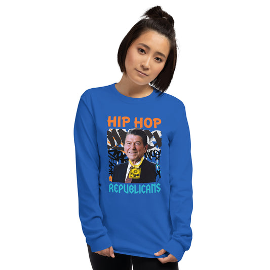 Ronald Reagan Hip-Hop Republicans Long Sleeve Shirt