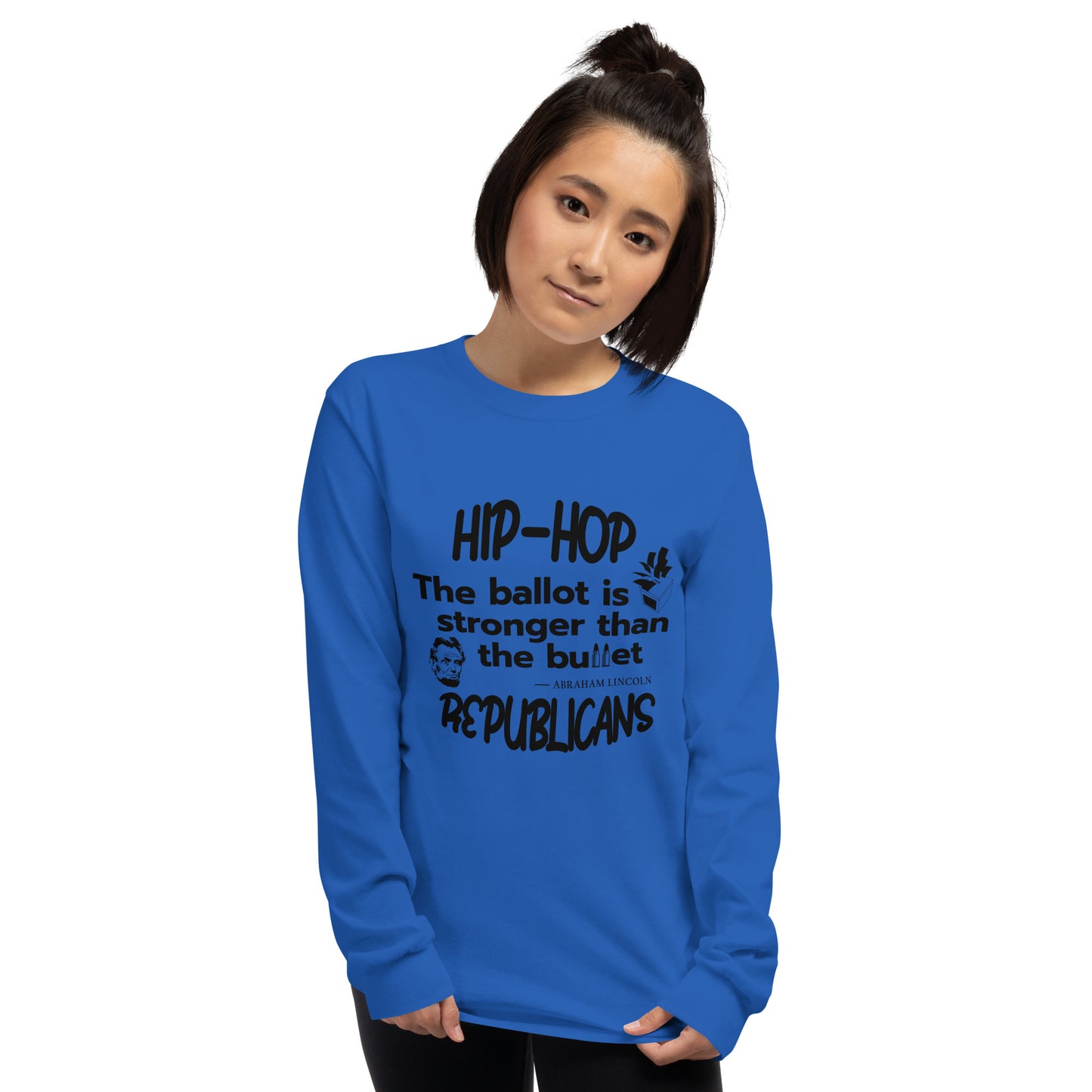 Abraham Lincoln Hip-Hop Republicans Long Sleeve Shirt