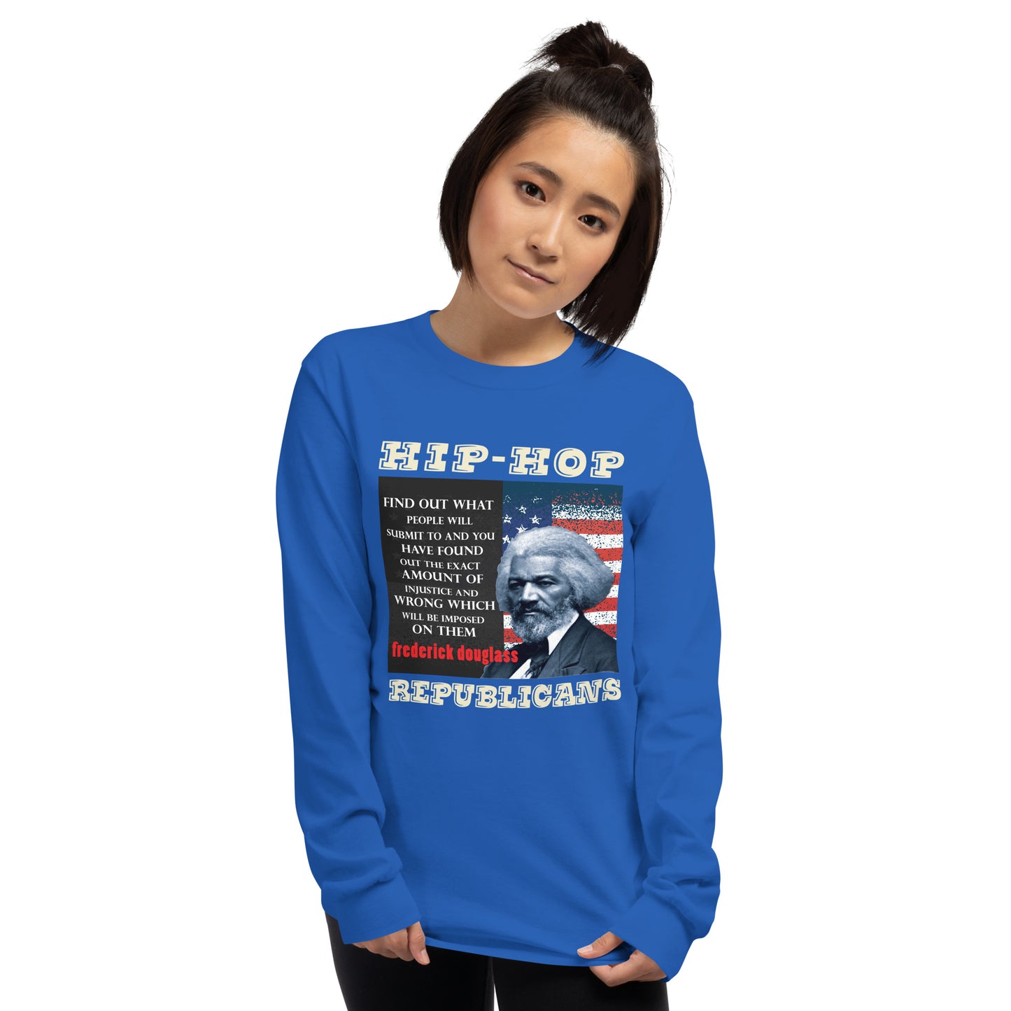 Frederick Douglass Hip-Hop Republicans Long Sleeve Shirt