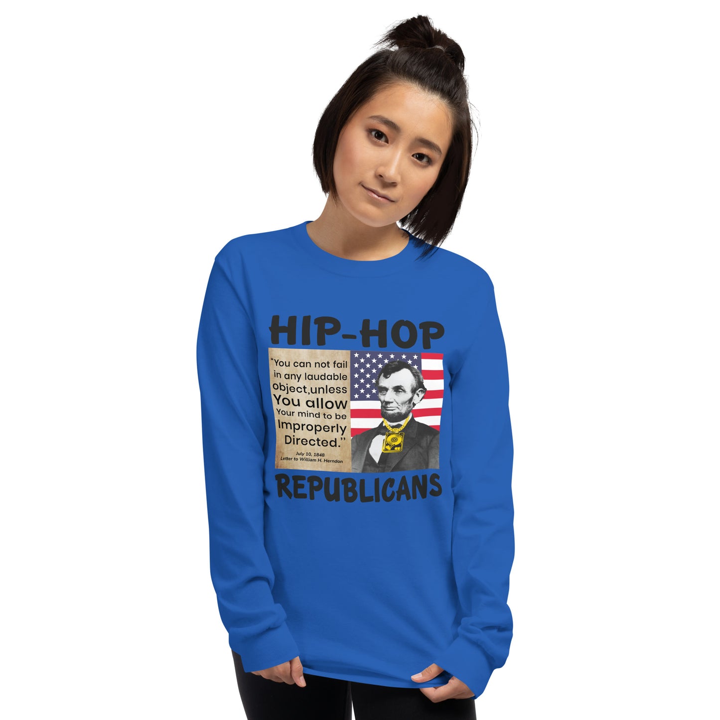 Abraham Lincoln Hip-Hop Republicans Long Sleeve Shirt