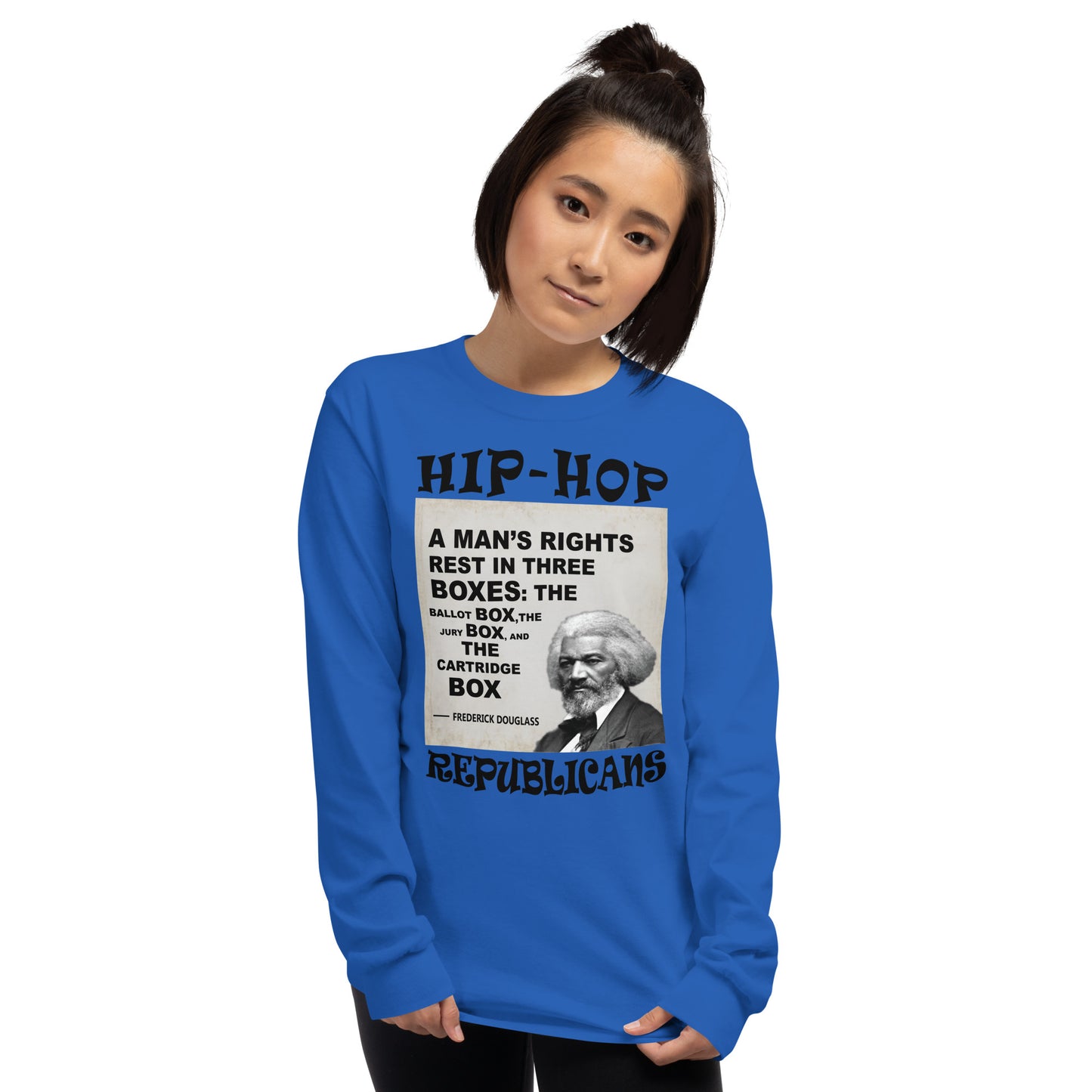 Frederick Douglass Hip-Hop Republicans Long Sleeve Shirt