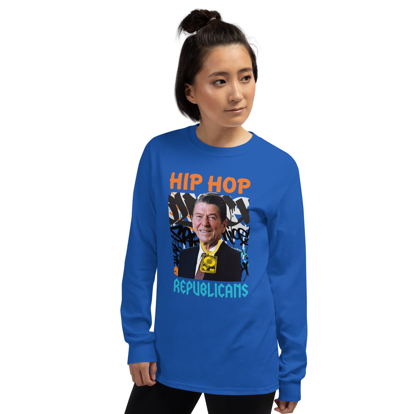 Ronald Reagan Hip-Hop Republicans Long Sleeve Shirt