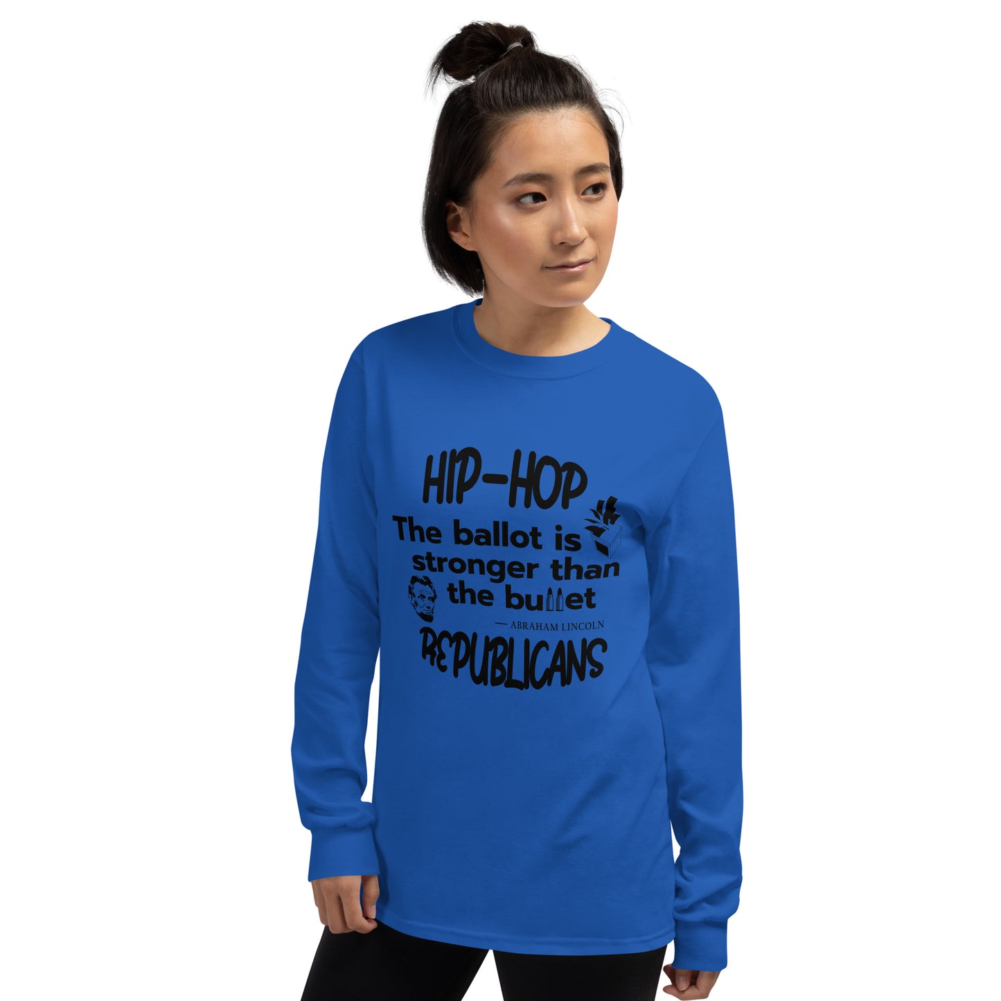 Abraham Lincoln Hip-Hop Republicans Long Sleeve Shirt