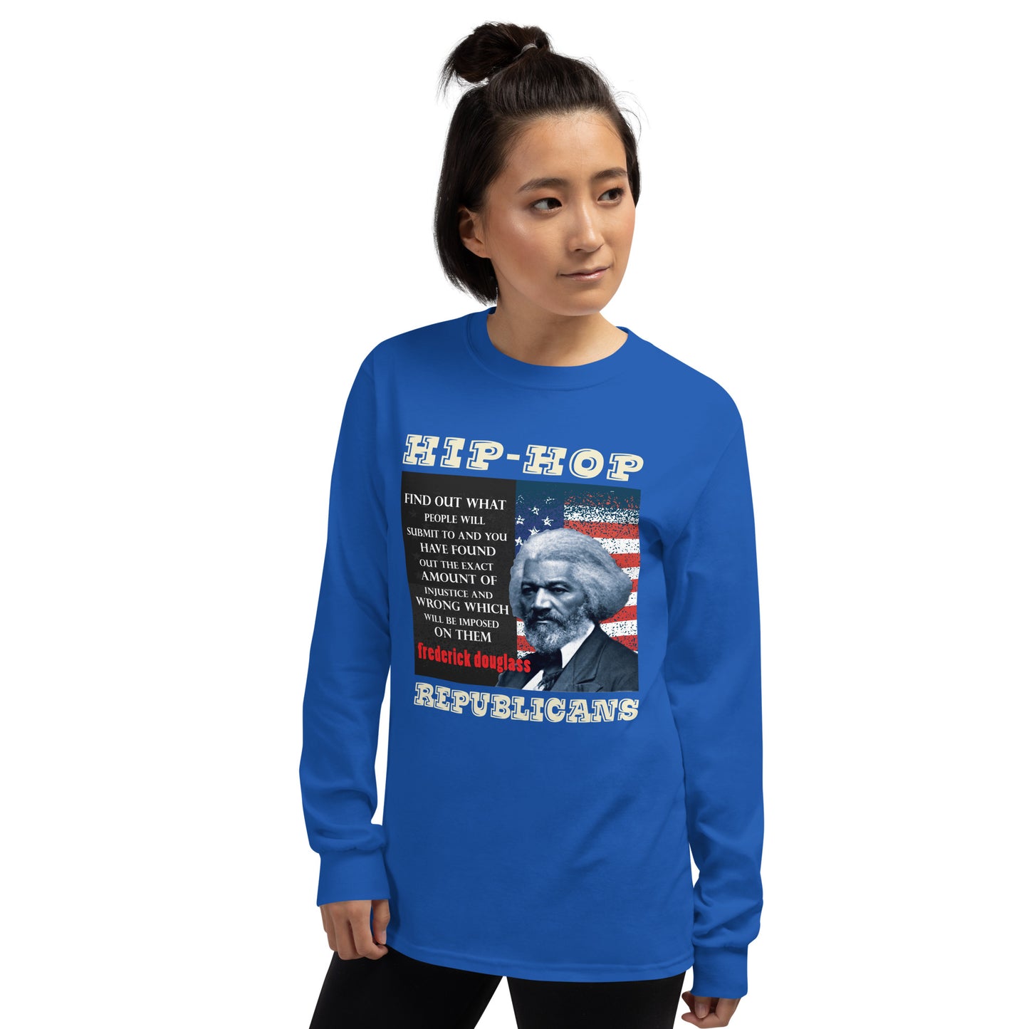 Frederick Douglass Hip-Hop Republicans Long Sleeve Shirt