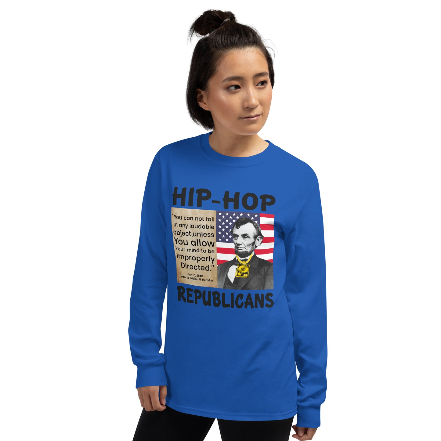Abraham Lincoln Hip-Hop Republicans Long Sleeve Shirt