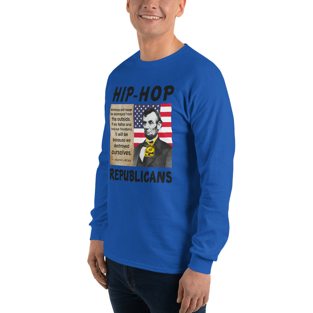 Abraham Lincoln Hip-Hop Republicans Long Sleeve Shirt