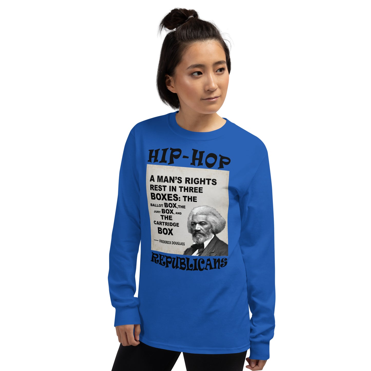 Frederick Douglass Hip-Hop Republicans Long Sleeve Shirt