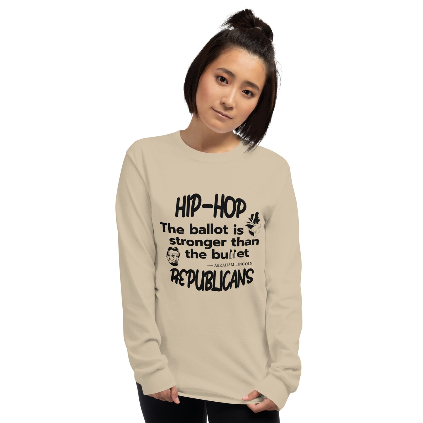 Abraham Lincoln Hip-Hop Republicans Long Sleeve Shirt