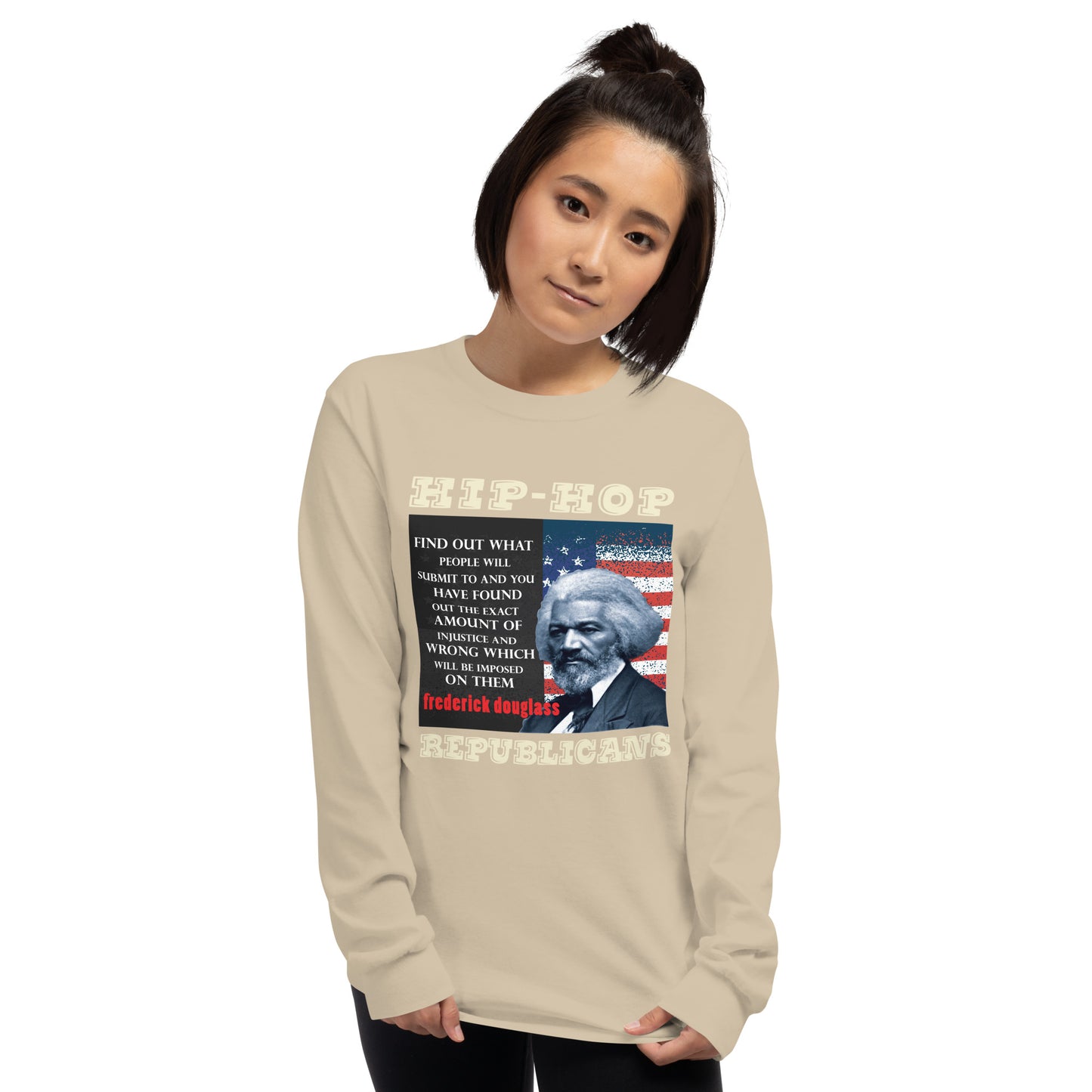 Frederick Douglass Hip-Hop Republicans Long Sleeve Shirt