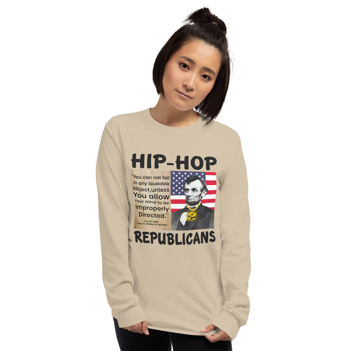 Abraham Lincoln Hip-Hop Republicans Long Sleeve Shirt
